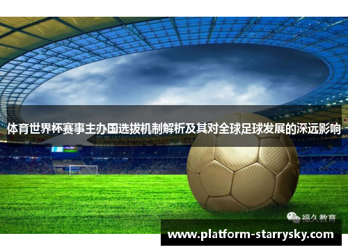 体育世界杯赛事主办国选拔机制解析及其对全球足球发展的深远影响