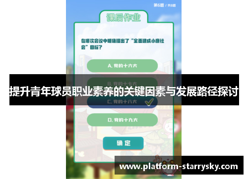 提升青年球员职业素养的关键因素与发展路径探讨
