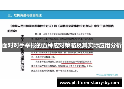 面对对手举报的五种应对策略及其实际应用分析